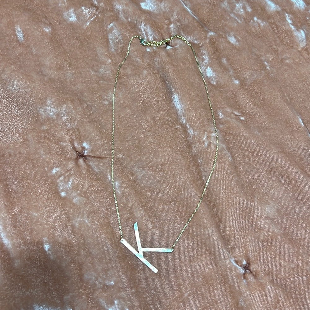 Letter K necklace